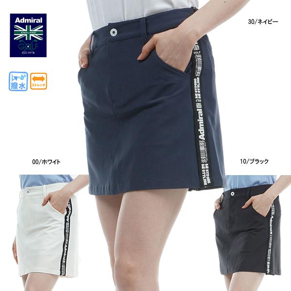 Admiral レディース L プリーツスカート アドミラルゴルフ AM 【撥水ストレッチ】サイドプリーツスカート