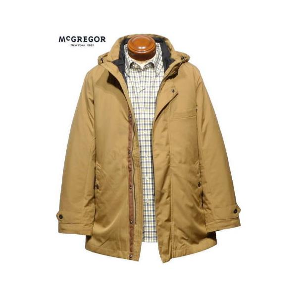 マックレガー 3WAY中綿入りハーフコート メンズ 111124601 透湿 撥水 ディアプレックス使用 ハーフコート 中綿入りコート McGREGOR L