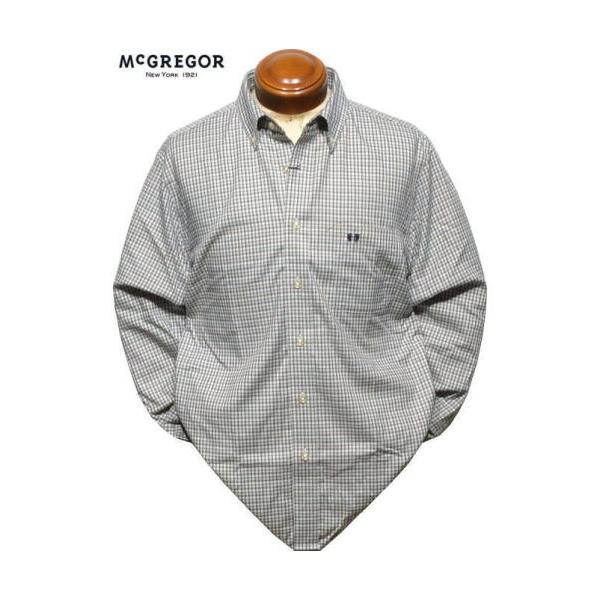 マグレガー ボタンダウン長袖シャツ L.LL メンズ 111175601 形態安定加工 ストレッチ 家庭洗濯可 長袖シャツ McGREGOR