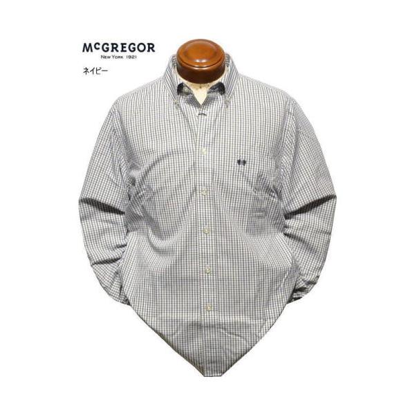 マックレガー 形態安定ボタンダウン L 長袖シャツ メンズ 111176101 形態安定加工 ノーアイロン 家庭洗濯可 長袖シャツ McGREGOR