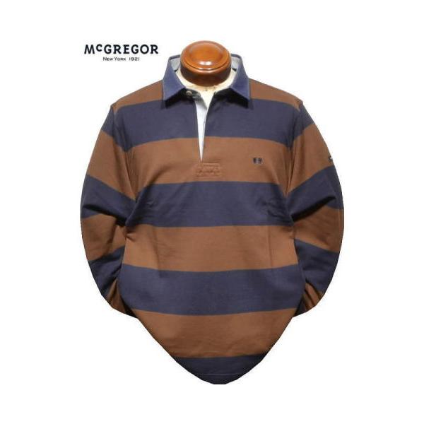マクレガー 長袖ラガーシャツ L メンズ 111615605 ラガーシャツ 長袖ポロシャツ McGREGOR