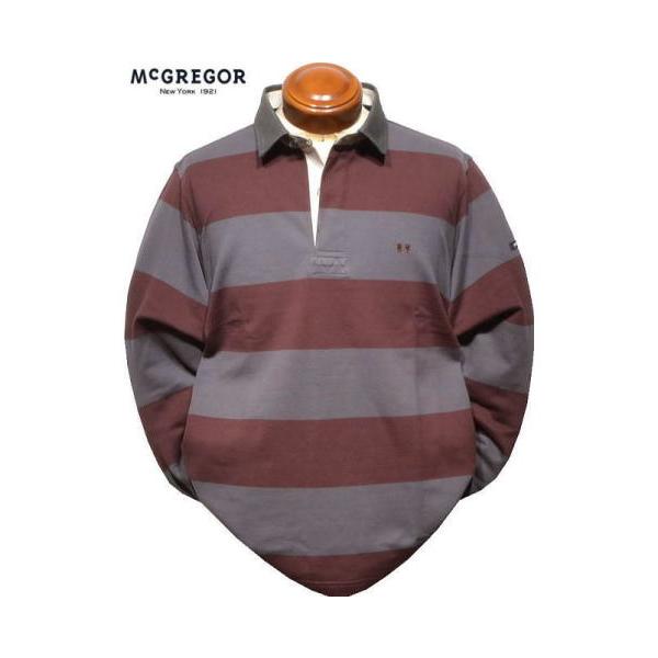 マックレガー 長袖ラガーシャツ M/L メンズ 111615605 ラガーシャツ 長袖ポロシャツ McGREGOR