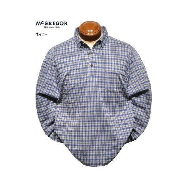 マクレガー 長袖ポロシャツ M.L.XL メンズ 111616603 ボタンダウン長袖ポロシャツ 長袖シャツ McGREGOR