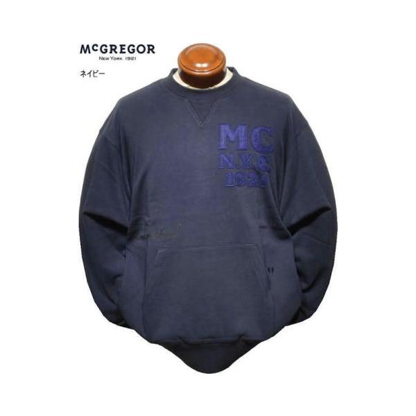 マクレガー トレーナー M.L メンズ 111716604 ドロップショルダー スウェット クルーネックトレーナー スウェットシャツ McGREGOR