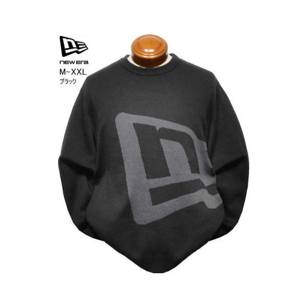 ニューエラ セーター M.L.XXL メンズ 15129487 家庭洗濯可 3L クルーネックセーター ニット ニューエラゴルフ NEW ERA NEWERA