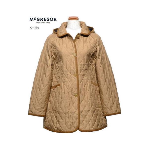 マックレガー ハーフコート L レディース 311135601 撥水 中綿入りハーフコート キルティングジャケット キルティングコート McGREGOR