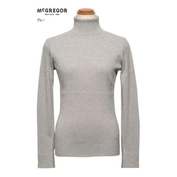 マックレガー タートルネックセーター M.L レディース 311736605 家庭洗濯可 リブ編み リブタートルネックセーター ニット McGREGOR