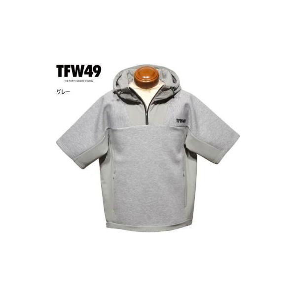 TFW49 半袖トレーナー M.L メンズ T102520031 家庭洗濯可 ストレッチ スウェット スウェットシャツ フーディ トレーナー