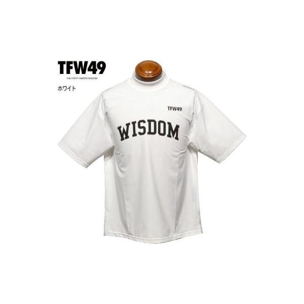 TFW49 モックネック半袖シャツ XL メンズ T102610050 ストレッチ ハイネックカットソー 半袖ポロシャツ 半袖シャツ