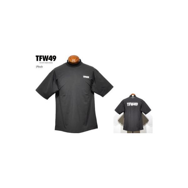 TFW49 モックネック半袖シャツ XL メンズ T102610051 ストレッチ ハイネック半袖シャツ 半袖ポロシャツ 半袖シャツ ハイネック半袖カットソー