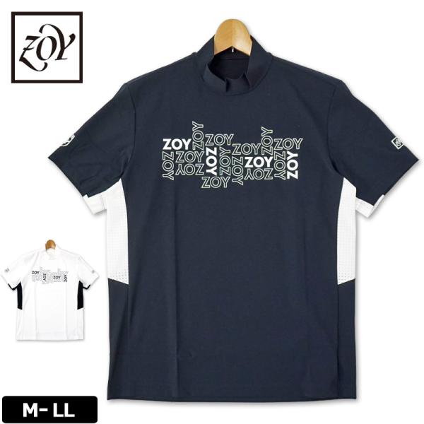 ZOY ゾーイ メンズ 速乾 接触冷感 UV モックネック 半袖シャツ ZOY ゾーイ メンズ 速乾 接触冷感 UV モックネック 半袖シャツ