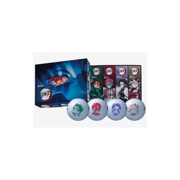 スリクソン トライスター 鬼滅の刃 キャラクターボール 1ダース（12球）数量限定品 SRIXON TRI-STAR 4 GOLF BALL ダンロップ ゴルフボール DUNLOP 2026モデル