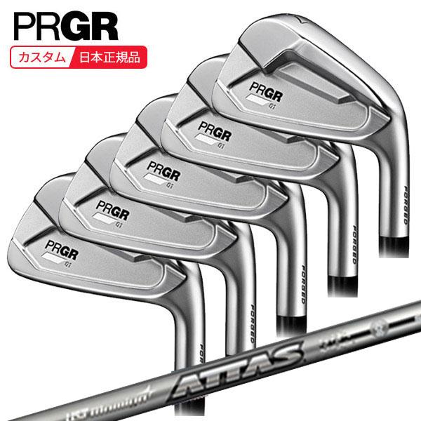 特注カスタムクラブ プロギア 2023 01 アイアン ATTAS IRON 50 / 60 / 80 シャフト 5本セット[＃6-P] PRGR（プロギア） (特注 納期2-4週)プロギア 01アイアンセット(5本 #6