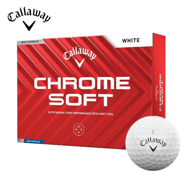 Callaway Chrome Soft ゴルフボール１ダース Callaway キャロウェイゴルフ クロムソフト(CHROME SOFT) ゴルフ
