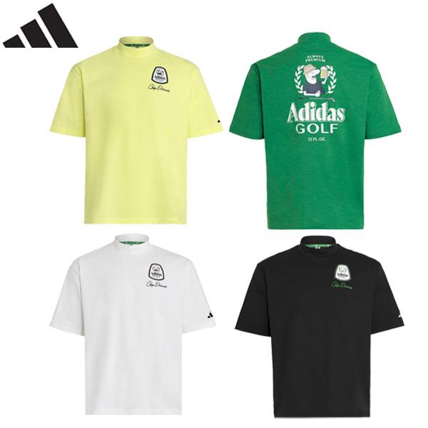 【新品】1piu1uguale3GOLF モックネック　半袖シャツ　メンズ　ロゴ adidas（アディダス） ゴルフ(adidasGOLF) CHIP バックグラフィック