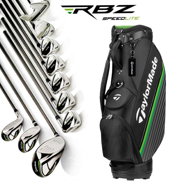 46％割引ブラック系宅配 テーラーメイド RBZ メンズ ゴルフクラブ 10本セット キャディバッグ付き クラブ ゴルフブラック系-OTA