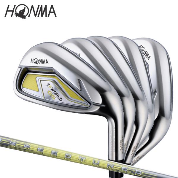 本間ゴルフ ツアーワールド GS レディース アイアンセット (7I〜10I、SWの5本) SPEEDTUNED 42 シャフト 20