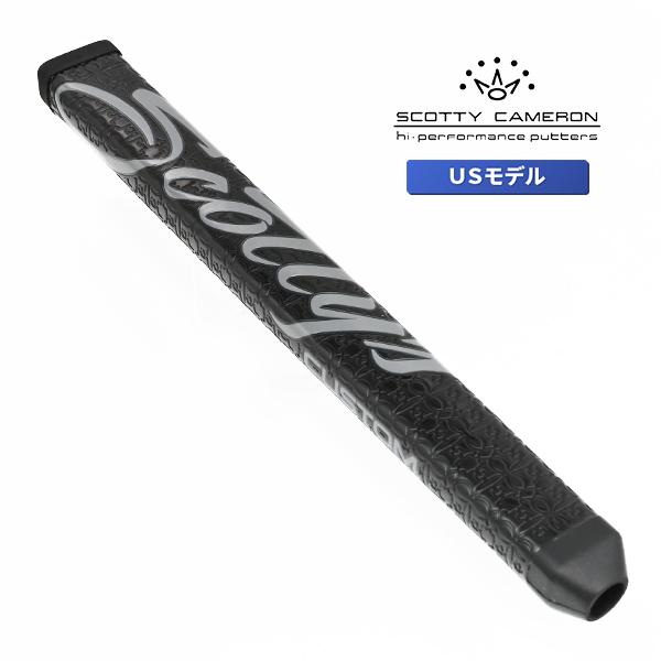 スコッティキャメロン カスタムショップ 限定 パドル パター グリップ ラージサイズ ブラック/グレーロゴ Scotty Cameron Paddle Putter Grip Large キャメロン