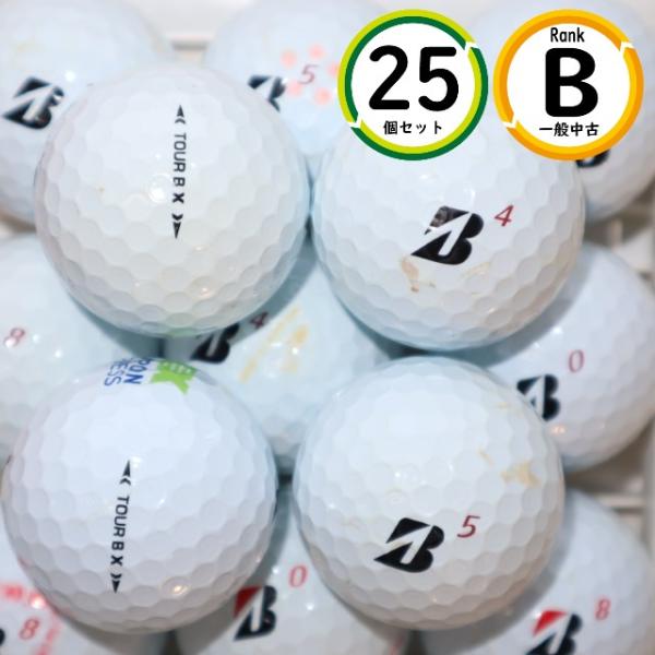 Aランク 2022年モデル TOURB X 25個 ホワイト ブリヂストン ツアーｂ ロストボール 中古 送料無料 TOUR B 25個 2022年モデル TOURB X Bランク ホワイト