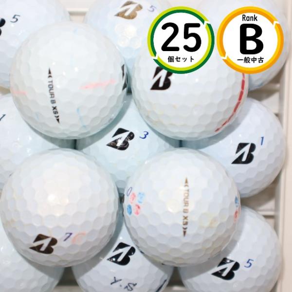 Aランク 25個 2022年モデル TOURB XS ホワイト ブリヂストン ツアーb xs 中古 ロストボール 送料無料 TOUR B 25個 2022年モデル TOURB XS Bランク ホワイト