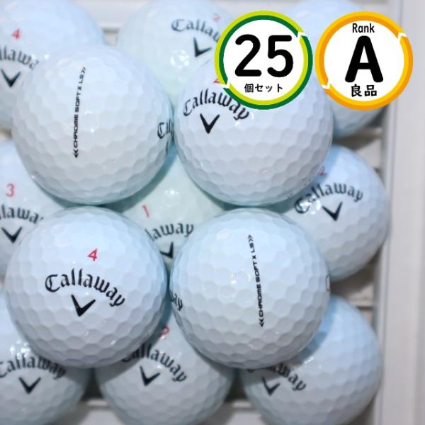 Aランク 25個 キャロウェイ クロムソフト トゥルービス 良品 CALLAWAY ロストボール 送料無料 CHROME SOFT Aランク 25個 キャロウェイ クロムソフトX LS 良品
