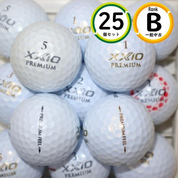 Aランク 25個 ゼクシオ プレミアム 2020年モデル 良品 ホワイト ダンロップ XXIO premium ロストボール 送料無料 XXIO 25個 2020年〜2021年モデル ゼクシオ プレミアム Bランク