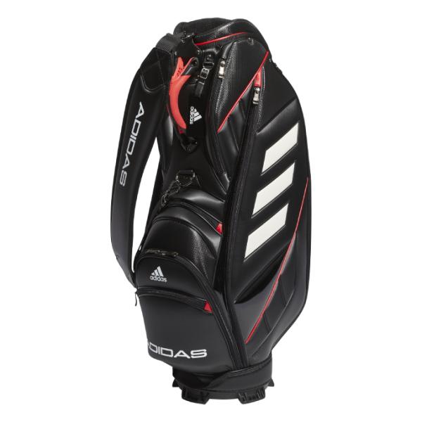 アディダス adidas スリーバー ゴルフバッグ ブラック/レッド/ホワイト golfbank-s_ha3133bk