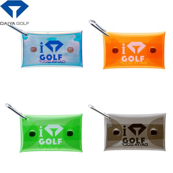 DAIYA（ダイヤ） ゴルフ ティー クリアティーケース カラビナ付き