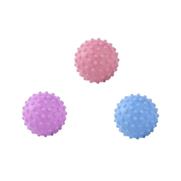 小さ目のマッサージボールで足裏はもちろんですが、床や壁に挟んで背中や腰、ふくらはぎなど全身にご使用いただけます。少し弾力があり、体のいろんな箇所に転がすと表面のイボイボが血流を良くしてくれます。運動前のウォーミングアップや、運動後のリフレッ...