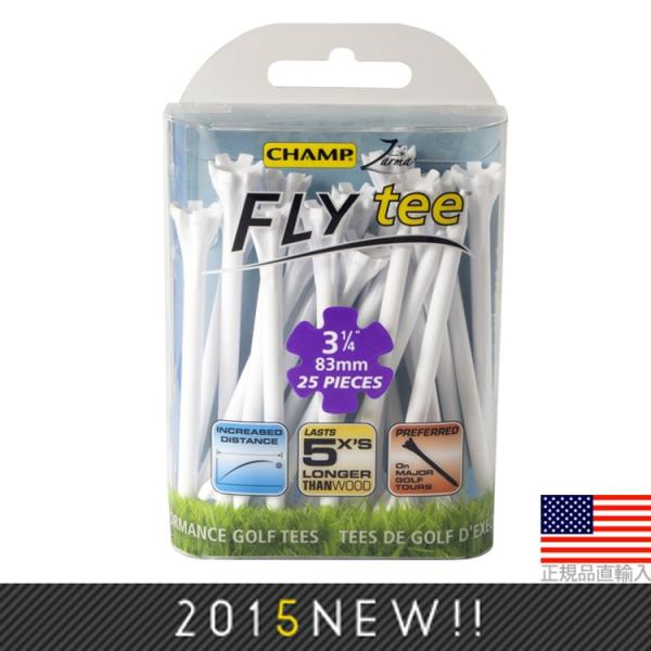 THF プラスチックゴルフティー ソフトラバーカバー付き 3 1/4 83mm ゴルフ ティー チャンプ ザーマ フライティー (83mm/25本入) CHP92541