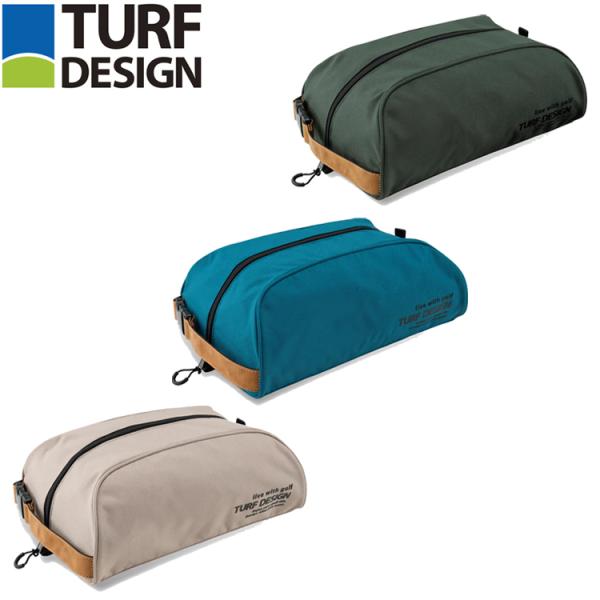 【2025年モデル】 ゴルフ 朝日ゴルフ ターフデザイン TURFDESIGN シューズケース アドベンチャーシリーズ TDSC-BE70