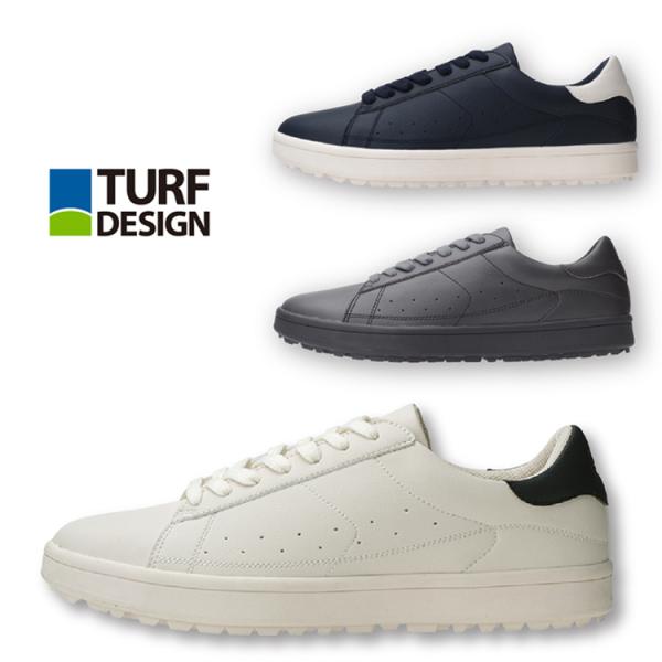 【新品同様】ゴルフシューズ　メンズ TURF DESIGN ゴルフ メンズシューズ ターフデザイン TURFDESIGN