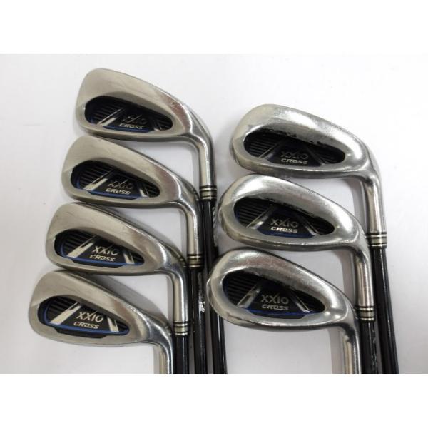 【中古】 ダンロップ ゼクシオCROSS MH1000 7本セット S 25アイアンセット カーボンシャフト おすすめ メンズ 右[2266]
