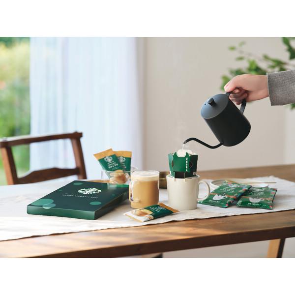 人気シリーズをギフト仕様にしたセットです。●スターバックスオリガミパーソナルドリップコーヒーハウスブレンド（9ｇ×2）、スターバックスプレミアムミックスカフェラテ（18ｇ×3）（スティック）ＳＢＥ−10Ｂ