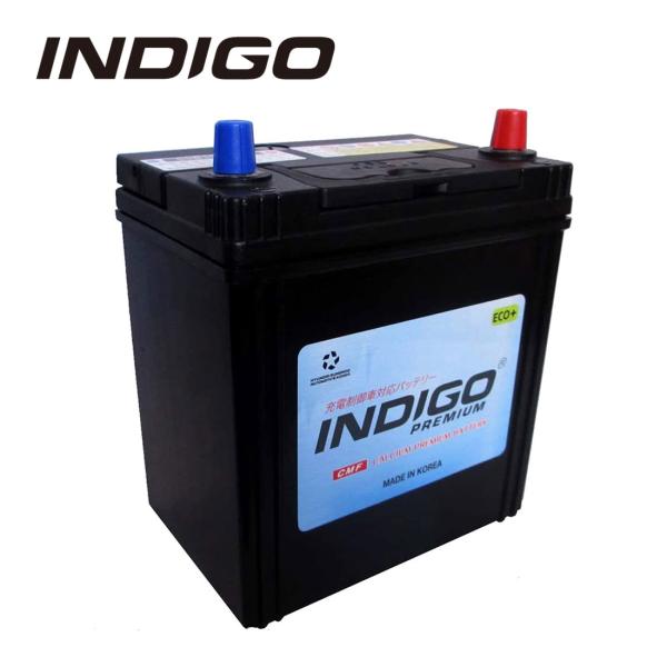 INDIGO カーバッテリー 55B19L 車用 eKワゴン DBA-B11W INDIGO