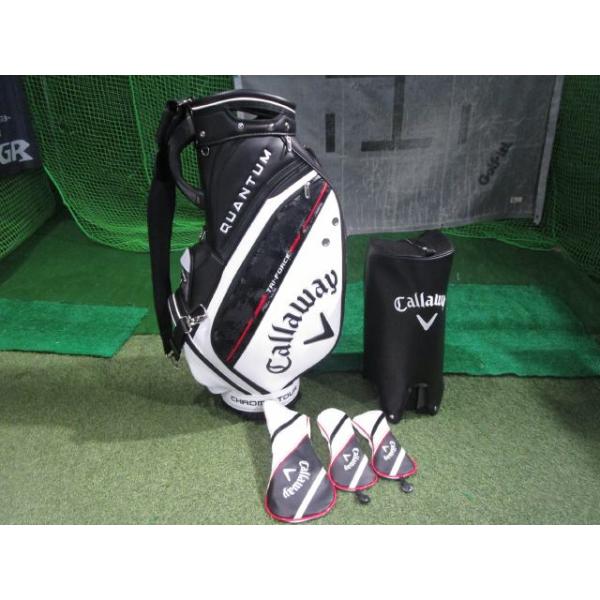 GK鈴鹿☆ 520 【中古】【限定品】【美品】【ヘッドカバー付き】キャロウェイ★ツアー26JM キャディバッグ★白×黒★
