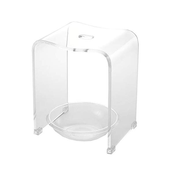 洗面器 バスチェア ボウルセット Llサイズ Glsヤフー店 セレクト通販ショップ セット アクリル 風呂椅子 Oia セレクト通販ショップ Llサイズ 高さ40cm Glsヤフー店のアクリル クリア