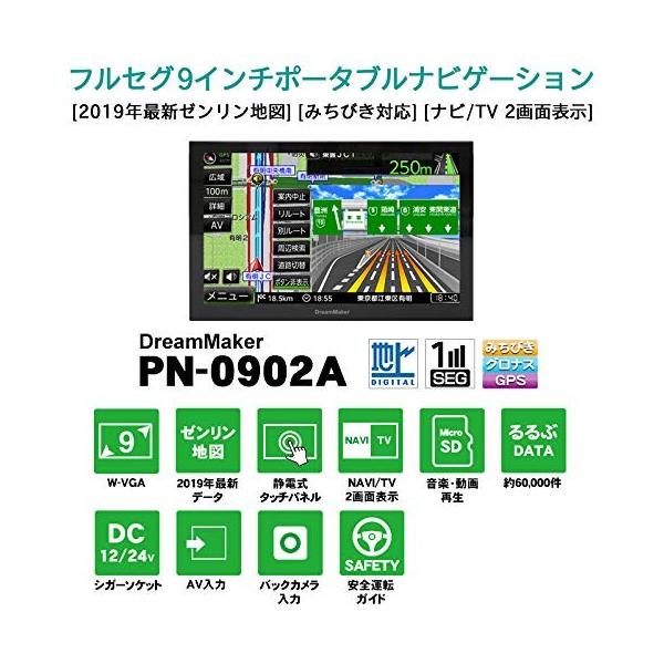 フルセグ ポータブルナビ 9インチ カーナビ 19年 ゼンリン地図 みちびき対応 るるぶデータ Microsd 12v 24v 対応 Pn Czpharma Vn