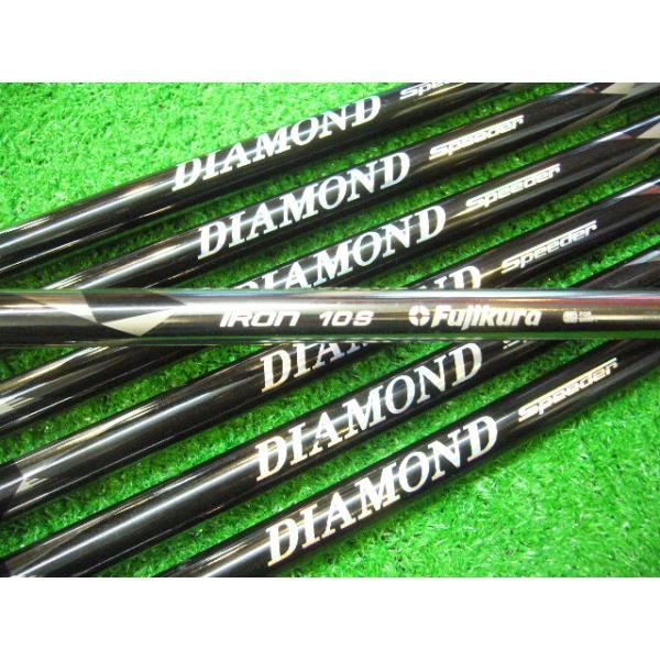 シャフト単品 アイアンシャフト フジクラ ダイヤモンドスピーダー IRON 10 (S) DIAMOND Speeder 6〜P.A.S 7本 グリップ付 *MP@1*L*050