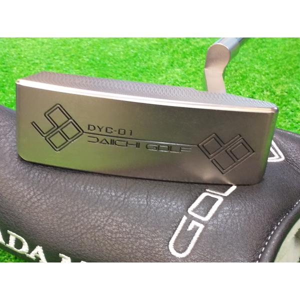 第一ゴルフ パター YAMADA MILLED DAIICHI GOLF DYC-01 シルバー ディープミルド (FIRM) MC PUTTER 115 ヘッドカバー付 *MP@1*L*077
