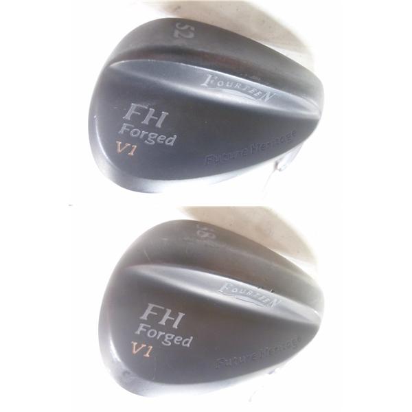 中古 2本セット FOURTEEN フォーティーン FH FORGED V1マットブラック ウェッジ N.S.PRO TS-114w 【WEDGE】52.58*MP@1*N*223