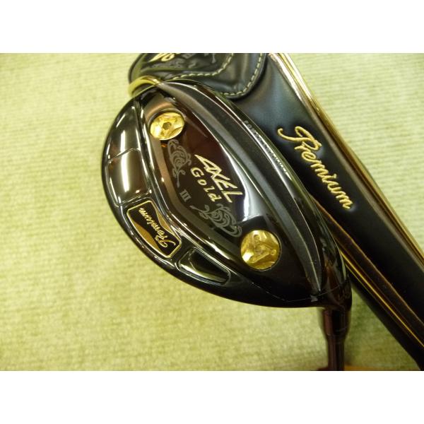高反発チタンヘッド☆つるや アクセル ゴールド プレミアム3 U5 【20度