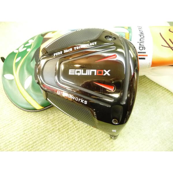 美品☆ヘッド単品☆グラインドワークス イクイノックス EQUINOX LIMITED 10度 ヘッドカバー付 GRINDWORKS 1W ドライバー *MP@1*Q*044