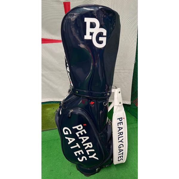 PEARLY GATES パーリーゲイツ エナメル キャディバッグ ゴルフバッグ パーリーゲイツキャディバッグ