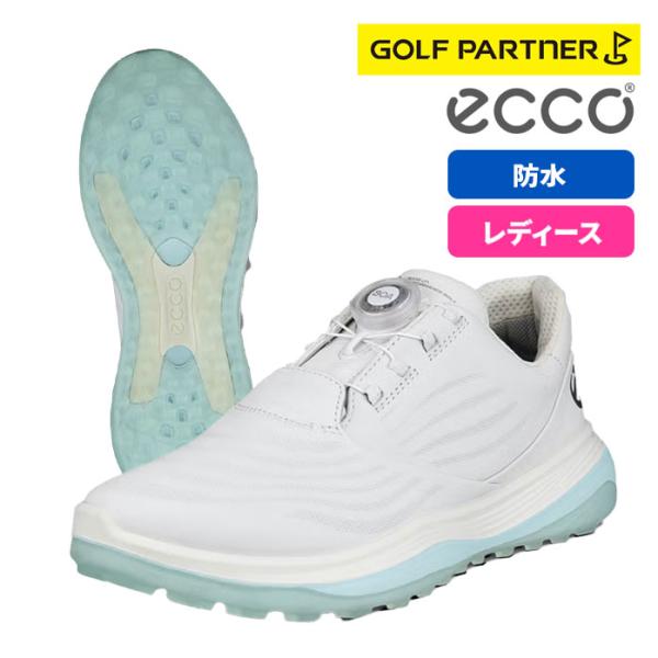 【美品】ゴルフシューズ 防水 レザー レディース 132763 ecco ゴルフシューズ ECCO LT1 BOA Women レディース レザー