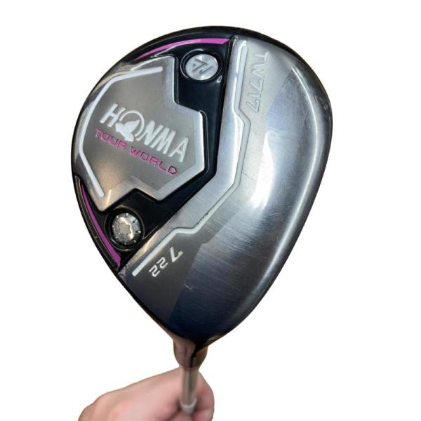 中古　Dランク　本間ゴルフ　ＴＯＵＲ　ＷＯＲＬＤ　ＴＯＵＲ　ＷＯＲＬＤ　ＴＷ７１７　７Ｗ　レディース　フェアウェイウッド　ＶＩＺＡＲＤ　ＴＡ５０ 　フレックスＲ ロフト角:22.00