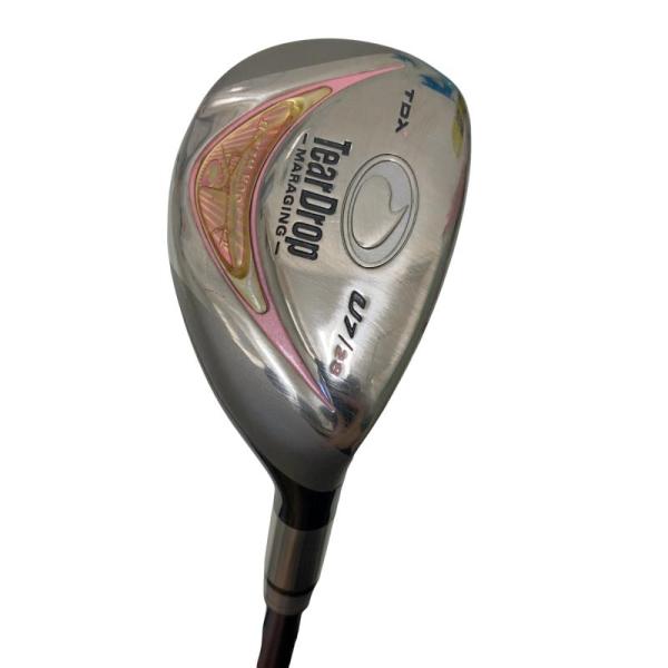 中古　Cランク　ティアー・ドロップ　Ｔｅａｒ　Ｄｒｏｐ　Ｔｅａｒ　Ｄｒｏｐ　ＴＤＸ　Ｕ７　レディース（ＰＩＮＫ）　ユーティリティ　Ｓ−５５６０　ハイモジュラス 　フレックスＬ ロフト角:28.00