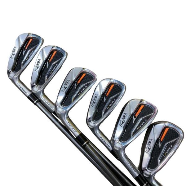 ホンマ　ツアーワールド　TW747P　アイアンセット　6本　純正スチールS HONMA GOLF（本間ゴルフ） TOUR WORLD TW747P 6S レフティ アイアン
