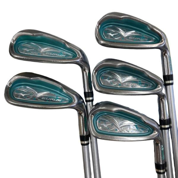【5本セット】MIZUNO EURUS アイアン 7 8 9 P S レディース MIZUNO GOLF ミズノ EURUS(2017) ターコイズブルー 5S レディース