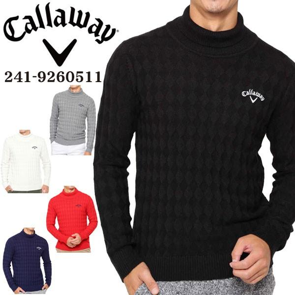 キャロウェイ メンズ ゴルフウェア アーガイル柄 タートルネック ニット セーター 241 M 3l Cw19f ゴルフレンジャー 通販 Yahoo ショッピング